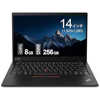 Lenovo - ThinkPad X1 Carboni5-10世代SSD256GB 8GB Amazon.com: Lenovo ThinkPad X1 Carbon Gen 10 21CB000AUS 14